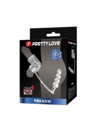 Прозрачная насадка на пенис и мошонку с анальным стимулятором Rilley - Baile - в Калининграде купить с доставкой