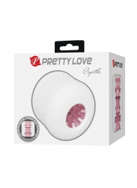 Белый сквозной мастурбатор Crystle - Baile - в Калининграде купить с доставкой