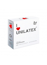 Ультратонкие презервативы Unilatex Ultra Thin - 3 шт. - Unilatex - купить с доставкой в Калининграде
