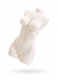 Белая интерьерная свеча в форме женского торса - 850 гр. - Pecado - купить с доставкой в Калининграде