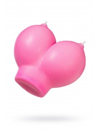 Розовая свеча «Сиськи» - 150 гр. - Pecado - купить с доставкой в Калининграде