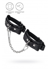 Черные мини-оковы со скруглёнными углами - Pecado - купить с доставкой в Калининграде