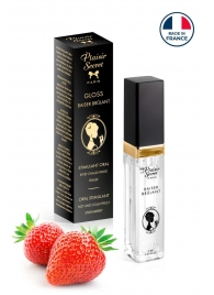 Стимулирующий блеск для губ со вкусом клубники - 7 мл. - Plaisir Secret - купить с доставкой в Калининграде