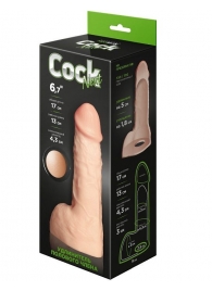 Телесный фаллоудлинитель с мошонкой Cock Next - 17 см. - LOVETOY (А-Полимер) - в Калининграде купить с доставкой