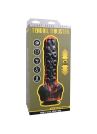 Черно-красная мини-машина на присоске Tendril Thruster - 21,6 см. - Doc Johnson - купить с доставкой в Калининграде