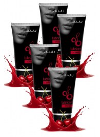 Набор из 5 съедобных лубрикантов JUJU со вкусом вишни - JuJu - купить с доставкой в Калининграде