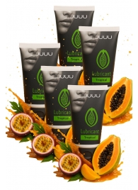 Набор из 5 съедобных лубрикантов JUJU со вкусом тропических фруктов - JuJu - купить с доставкой в Калининграде