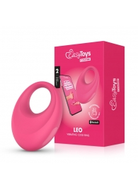 Розовое интерактивное эрекционное виброкольцо Leo - Easy toys - в Калининграде купить с доставкой