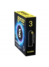 Супертонкие презервативы Ganzo Invisible - 3 шт. - Ganzo - купить с доставкой в Калининграде