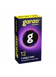 Презервативы с анестетиком для продления удовольствия Ganzo Long Love - 12 шт. - Ganzo - купить с доставкой в Калининграде
