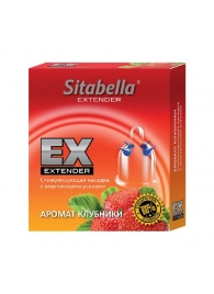 Стимулирующая насадка Sitabella Extender  Клубника - Sitabella - купить с доставкой в Калининграде