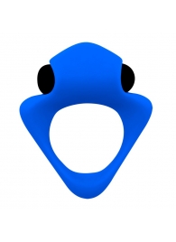 Синее эрекционное кольцо Wooomy Tribeс с вибрацией - Adrien Lastic - в Калининграде купить с доставкой