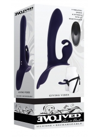 Женский страпон с вибрацией Giving Vibes - Evolved - купить с доставкой в Калининграде