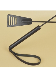 Черный кожаный стек «Сириус» - 60 см. - Sitabella - купить с доставкой в Калининграде