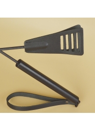 Черный кожаный стек «Сириус» - 60 см. - Sitabella - купить с доставкой в Калининграде