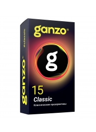 Классические презервативы с обильной смазкой Ganzo Classic - 15 шт. - Ganzo - купить с доставкой в Калининграде