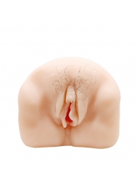 Телесный мастурбатор-вагина с оволосением и вибрацией - Baile - в Калининграде купить с доставкой