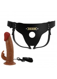 Мужской полый страпон с вибрацией Marion - Baile - купить с доставкой в Калининграде