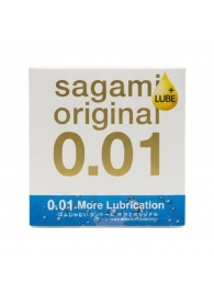 Увлажнённый презерватив Sagami Original 0.01 Extra Lub - 1 шт. - Sagami - купить с доставкой в Калининграде
