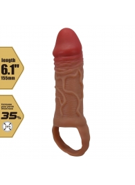 Реалистичная насадка на член Peirre - 15,5 см. - Baile - в Калининграде купить с доставкой