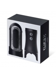 Набор Tenga Flip Zero Electronic Vibrotation: мастурбатор с вибрацией и устройство вращения - Tenga - в Калининграде купить с доставкой