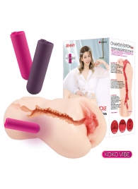 Мастурбатор-вагина с вибрацией Jenny Onahole edition 005 - KOKOS - в Калининграде купить с доставкой