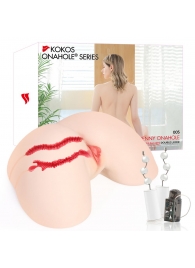 Мастурбатор-полуторс с двойным слоем материала и вибрацией Jenny Onahole Real Hips - KOKOS - в Калининграде купить с доставкой
