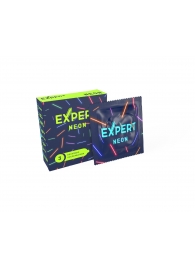 Светящиеся в темноте презервативы Expert Neon - 3 шт. - Expert - купить с доставкой в Калининграде