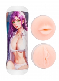 Двусторонний мастурбатор аниме - ротик и вагина - Tokyo Style - в Калининграде купить с доставкой