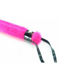 Нежная плеть с розовым мехом BDSM Light - 43 см. - БДСМ Арсенал - купить с доставкой в Калининграде