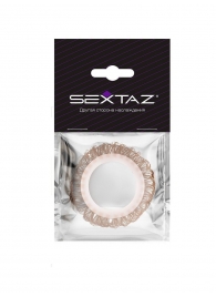 Эрекционное кольцо с бежевыми «ресничками» - Sextaz - в Калининграде купить с доставкой
