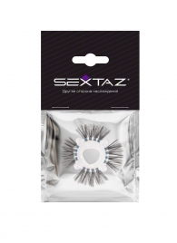 Эластичное эрекционное кольцо с черными «ресничками» - Sextaz - в Калининграде купить с доставкой
