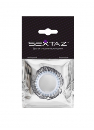 Эластичное эрекционное колечко с черными «ресничками» - Sextaz - в Калининграде купить с доставкой