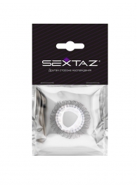 Эластичное эрекционное кольцо с длинными черными «ресничками» - Sextaz - в Калининграде купить с доставкой