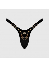 Черный пояс для фиксации насадок Strap-On-Me Leatherette Harness Fabulous - Strap-on-me - купить с доставкой в Калининграде