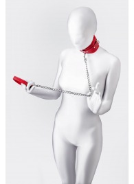 Красный ошейник с подкладкой из меха - ToyFa - купить с доставкой в Калининграде