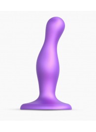 Фиолетовая насадка Strap-On-Me Dildo Plug Curvy size S - Strap-on-me - купить с доставкой в Калининграде
