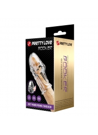 Прозрачная насадка на пенис Booker - 8 см. - Baile - в Калининграде купить с доставкой