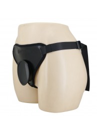 Черные трусики харнесс с платформой Caludio I - Baile - купить с доставкой в Калининграде