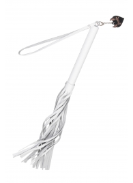 Белая кожаная плеть - 50 см. - Pecado - купить с доставкой в Калининграде