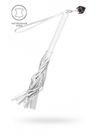 Белая кожаная плеть - 50 см. - Pecado - купить с доставкой в Калининграде