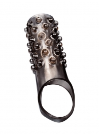 Дымчатая насадка на пенис с выпуклостями - 12 см. - Sex Expert - в Калининграде купить с доставкой