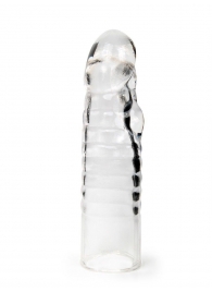 Прозрачная закрытая насадка на член - 15 см. - Sex Expert - в Калининграде купить с доставкой