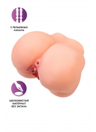 Реалистичный мастурбатор в форме попки с 2 любовными входами - No Name - в Калининграде купить с доставкой