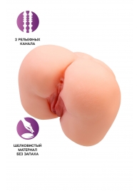 Реалистичный мастурбатор-попка с 2 любовными входами - No Name - в Калининграде купить с доставкой