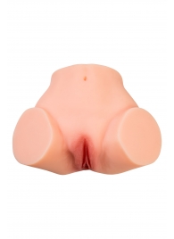 Телесный реалистичный мастурбатор-полуторс с 2 любовными входами - No Name - в Калининграде купить с доставкой