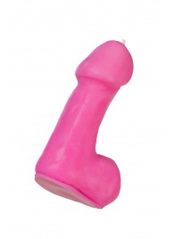 Розовая свеча в форме пениса - 47 гр. - Pecado - купить с доставкой в Калининграде