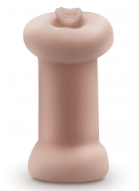 Телесный люминесцентный двусторонний мастурбатор Tasha - Blush Novelties - в Калининграде купить с доставкой