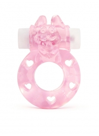 Розовое эрекционное виброкольцо в форме зайчика - 1137 - в Калининграде купить с доставкой