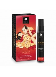 Оральный спрей Waves of Pleasure с ароматом клубники и шампанского - 20 мл. - Shunga - купить с доставкой в Калининграде